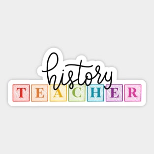 history teacher Sticker